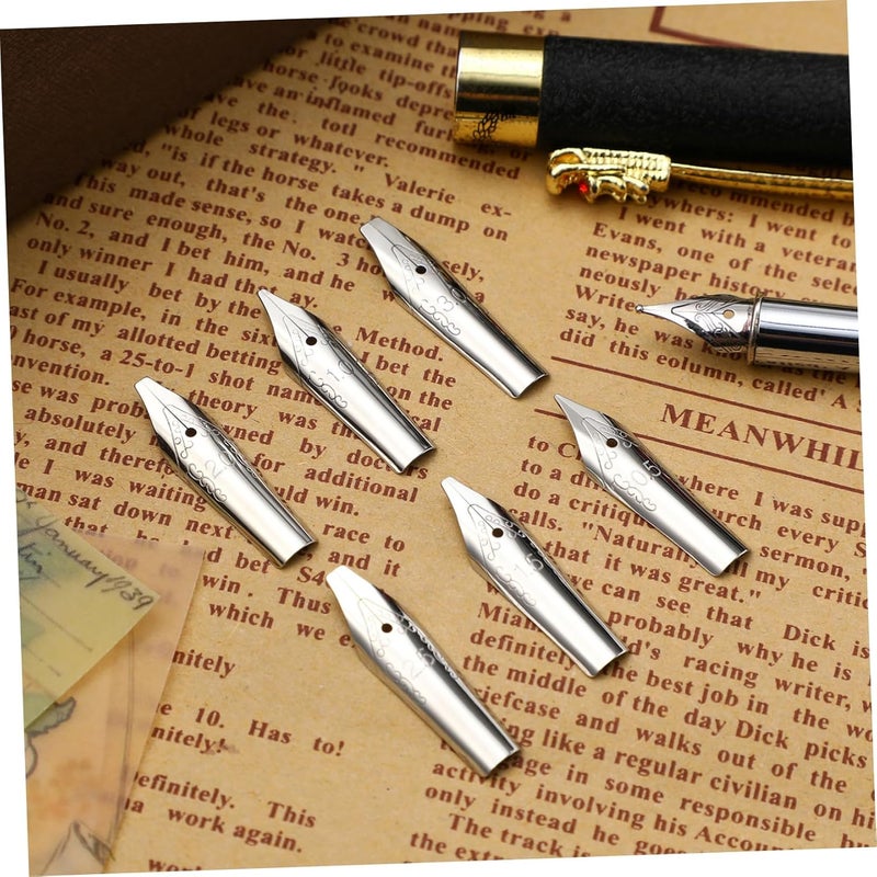 NUOBESTY 30 Pcs Fountain Pen Nibs, Stainless Steel Calligraphy Pen Nibs, Replacement Nibs for Fountain Pens, 6 Sizes (0.5+1+1.5+2+2.5+3), Smooth Ink Flow, Ideal for Students and Artists - Image 3